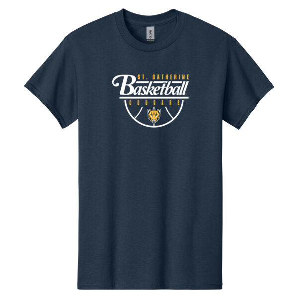 St. Catherine Basketball Navy Heavy Cotton 100% Cotton T Shirt Thumbnail