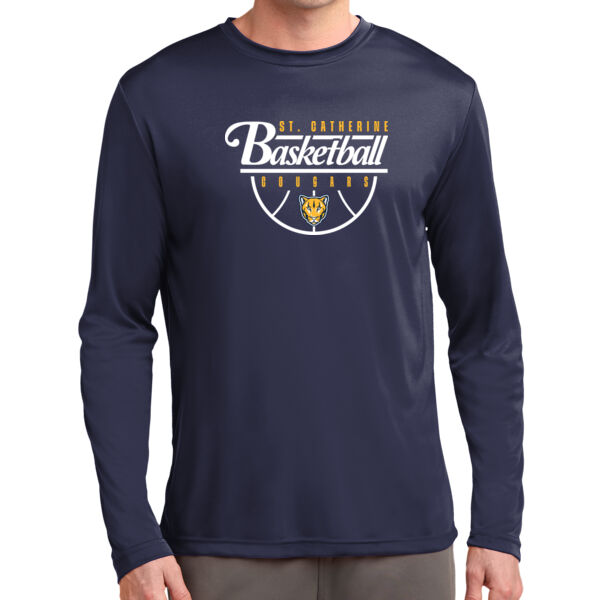 St. Catherine Basketball Navy Long Sleeve PosiCharge Competitor Tee Thumbnail