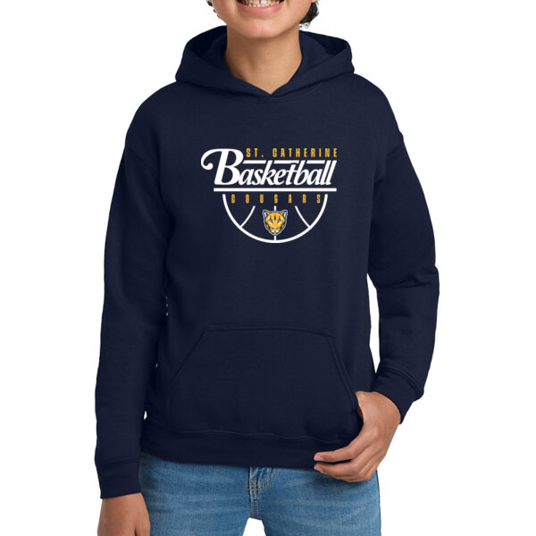 St. Catherine Basketball Youth Navy Heavy Blend Hooded Sweatshirt Thumbnail