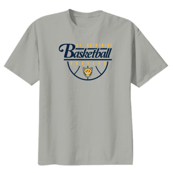St. Catherine Basketball Youth Grey Heavy Cotton 100% Cotton T Shirt Thumbnail