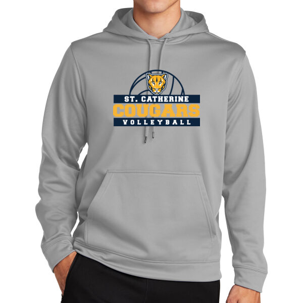 St Catherine’s CYO Silver Volleyball Fleece Hooded Pullover Thumbnail