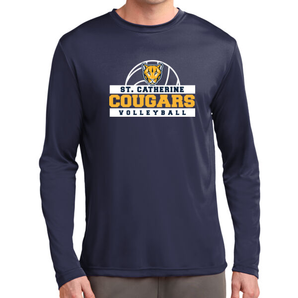 St Catherine’s CYO Volleyball Navy Long Sleeve PosiCharge Competitor Tee Thumbnail