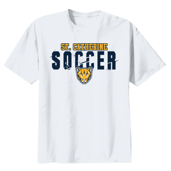 St Catherine’s CYO Soccer Youth White Heavy Cotton 100% Cotton T Shirt Thumbnail