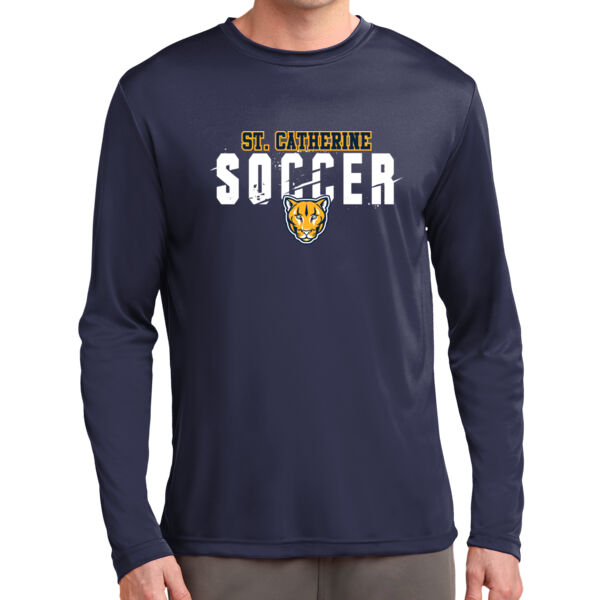 St Catherine’s CYO Soccer Long Sleeve Navy PosiCharge Competitor Tee Thumbnail