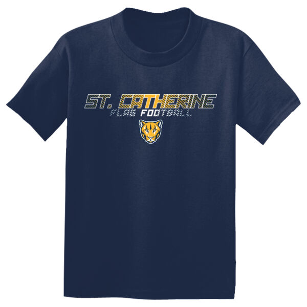 St. Catherine Girls Navy Flag Football Youth PosiCharge Competitor Tee Thumbnail