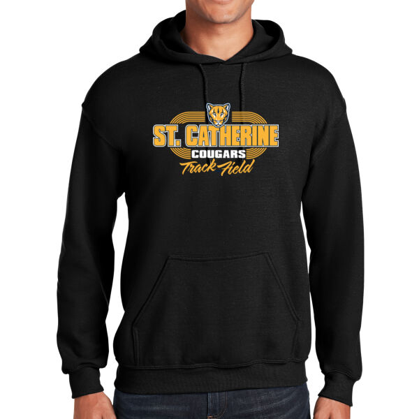 St. Catherine Track and Field Black Heavy Blend Hooded Sweatshirt Thumbnail