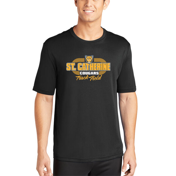 St. Catherine Track and Field Black PosiCharge Competitor Tee Thumbnail