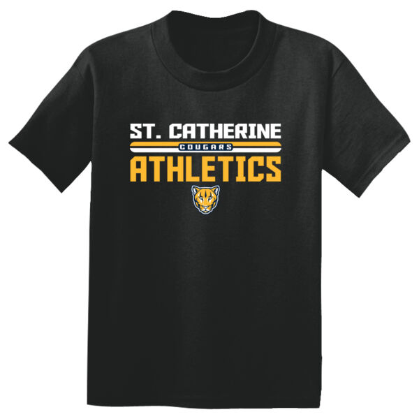 St. Catherine Athletics Youth Black  PosiCharge Competitor Tee Thumbnail