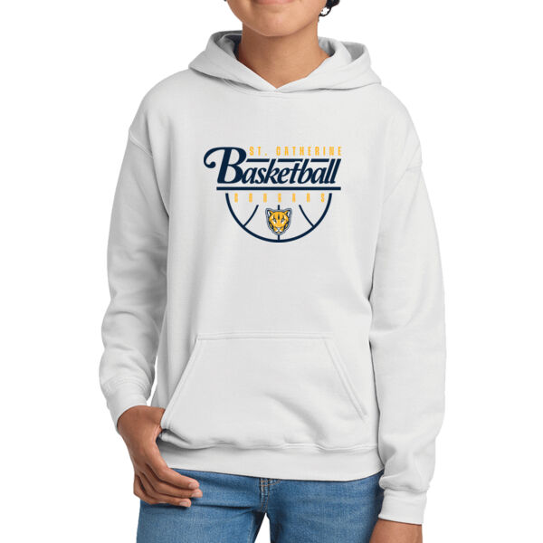 St. Catherine Basketball Youth White Heavy Blend Hooded Sweatshirt Thumbnail