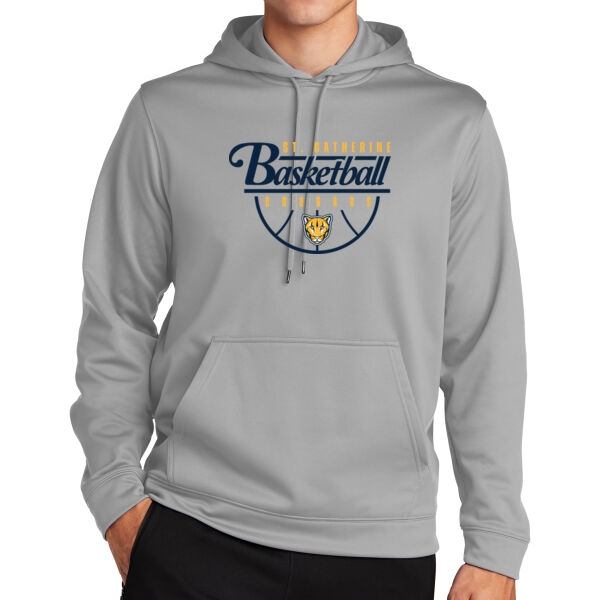 St. Catherine Basketball Silver Sport Wick Fleece Hooded Pullover Thumbnail