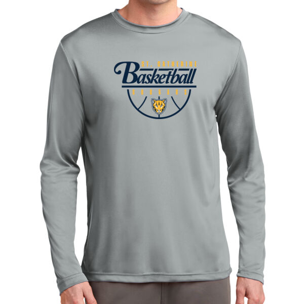 St. Catherine Basketball Silver Long Sleeve PosiCharge Competitor Tee Thumbnail