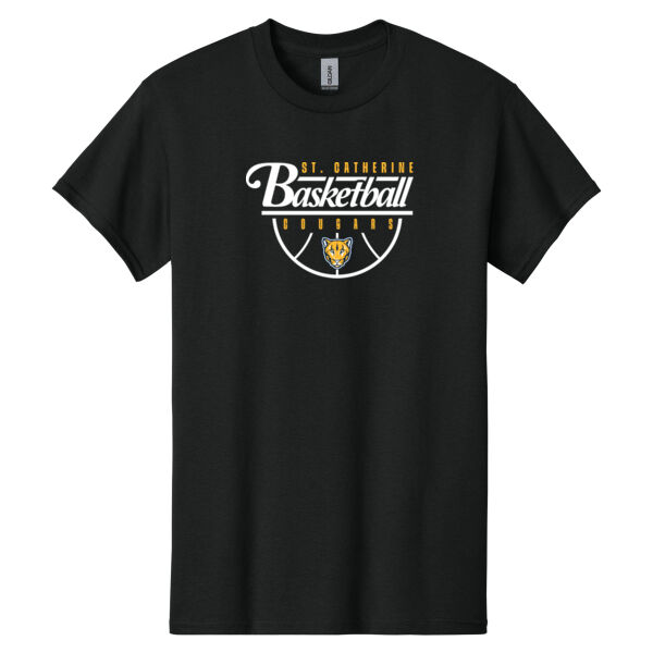 St. Catherine Basketball Black Heavy Cotton 100% Cotton T Shirt Thumbnail