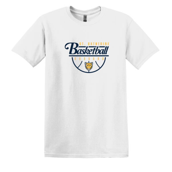 St. Catherine Basketball White Heavy Cotton 100% Cotton T Shirt Thumbnail