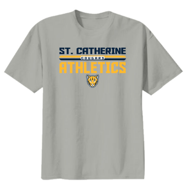 St. Catherine Athletics Youth Grey Heavy Cotton 100% Cotton T Shirt Thumbnail