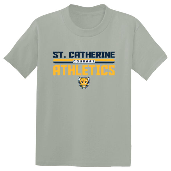 St. Catherine Athletics Youth Silver PosiCharge Competitor Tee Thumbnail