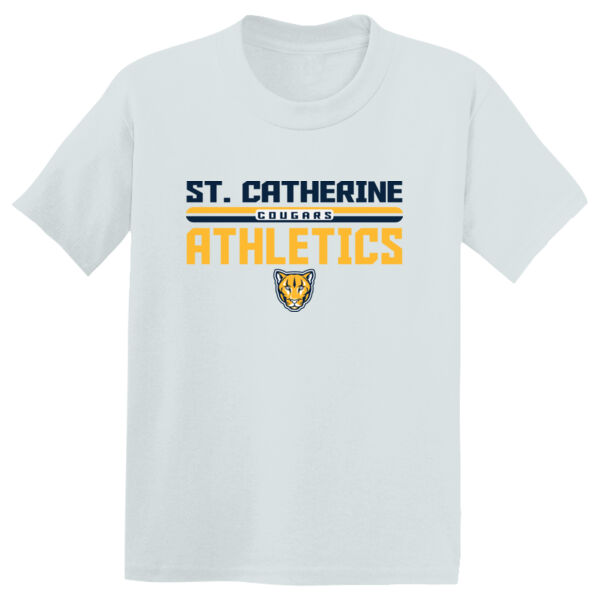 St. Catherine Athletics Youth White PosiCharge Competitor Tee Thumbnail