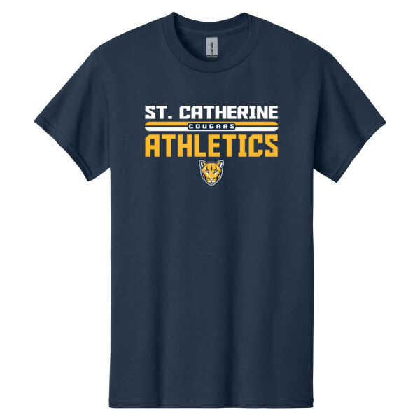 St. Catherine Athletics Navy Heavy Cotton 100% Cotton T Shirt Thumbnail