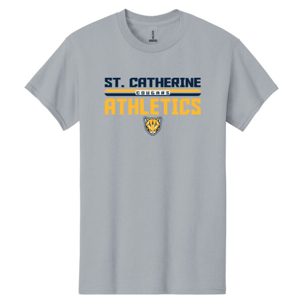 St. Catherine Athletics Grey Heavy Cotton 100% Cotton T Shirt Thumbnail