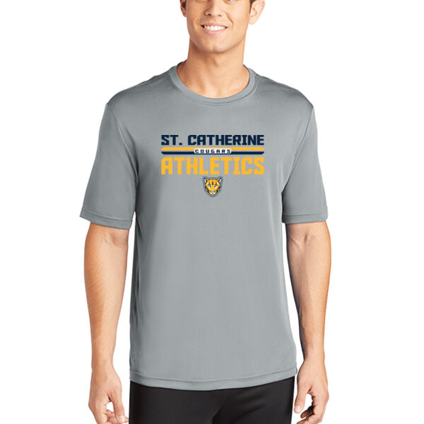 St. Catherine Athletics Silver PosiCharge Competitor Tee Thumbnail