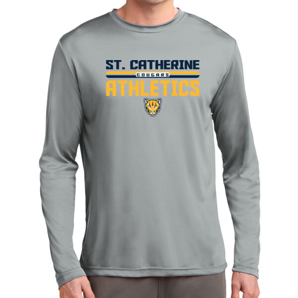 St. Catherine Athletics Silver Long Sleeve PosiCharge Competitor Tee Thumbnail
