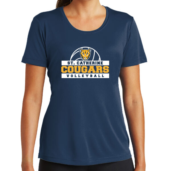 St Catherine’s CYO Volleyball Ladies Navy PosiCharge Competitor Tee Thumbnail