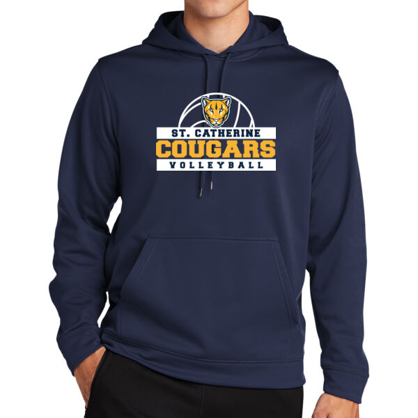 St Catherine’s CYO Navy Volleyball Fleece Hooded Pullover Thumbnail