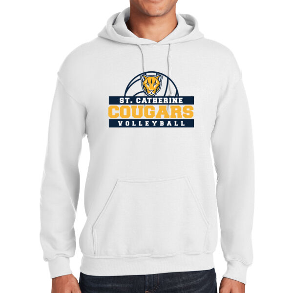 St Catherine’s CYO Volleyball White Heavy Blend Hooded Sweatshirt Thumbnail