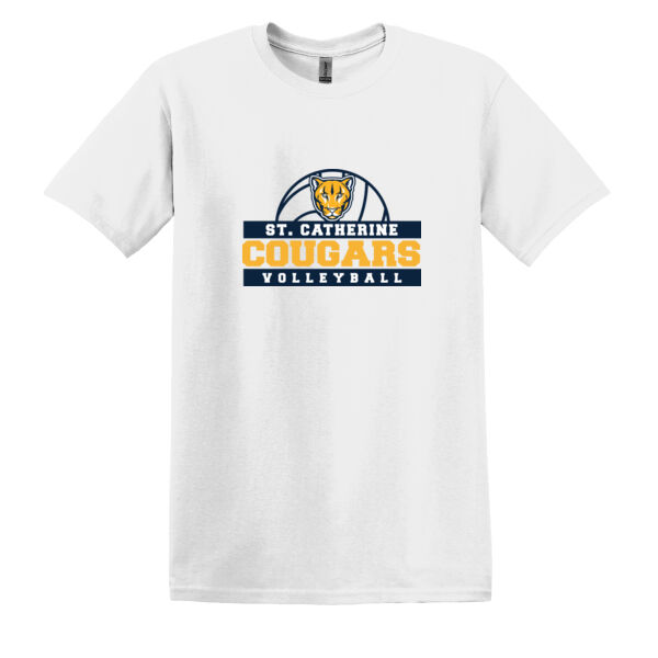 St Catherine’s CYO Volleyball White Heavy Cotton 100% Cotton T Shirt Thumbnail