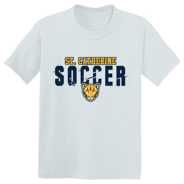 St Catherine’s CYO Soccer Youth White PosiCharge Competitor Tee Thumbnail