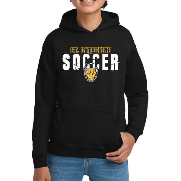 St Catherine’s CYO Soccer Youth Black Heavy Blend Hooded Sweatshirt Thumbnail