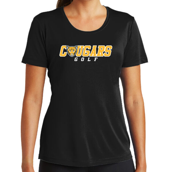 St. Catherine Golf Ladies Black PosiCharge Competitor Tee Thumbnail