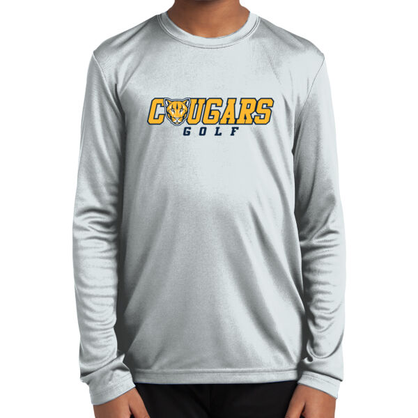 St. Catherine Golf Youth White Long Sleeve PosiCharge Competitor Tee Thumbnail