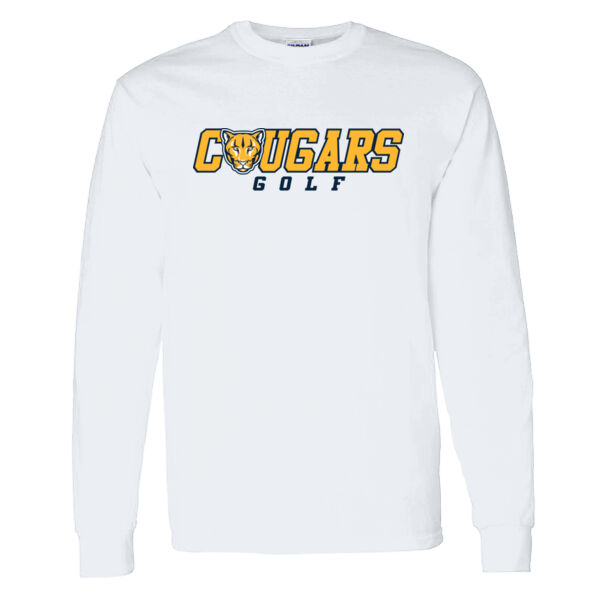 St. Catherine Golf White Heavy Cotton 100% Cotton Long Sleeve T Shirt Thumbnail