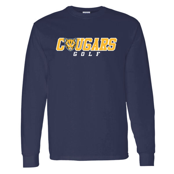 St. Catherine Golf Navy Heavy Cotton 100% Cotton Long Sleeve T Shirt Thumbnail