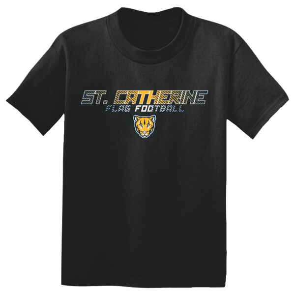 St. Catherine Girls Black Flag Football Youth PosiCharge Competitor Tee Thumbnail