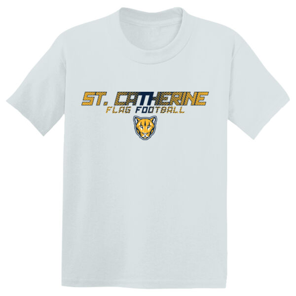 St. Catherine Girls White Flag Football Youth PosiCharge Competitor Tee Thumbnail