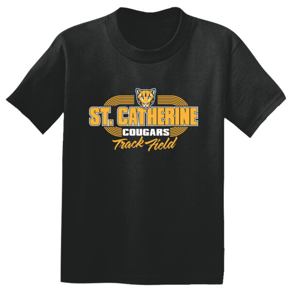 St. Catherine Track and Field Youth Black PosiCharge Competitor Tee Thumbnail