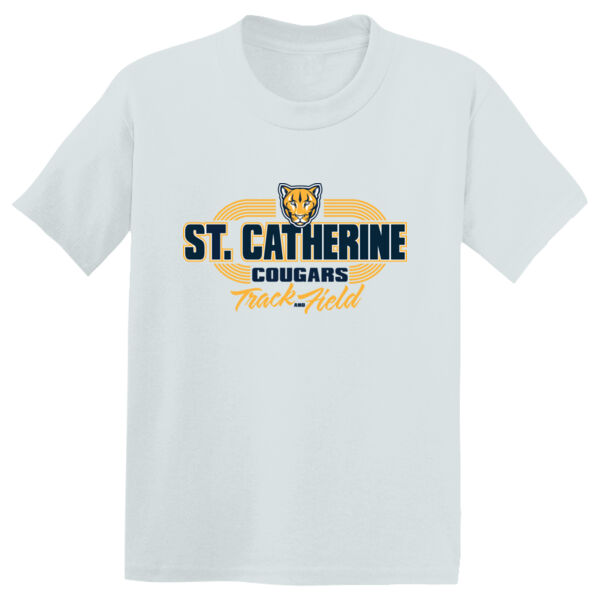 St. Catherine Track and Field Youth White PosiCharge Competitor Tee Thumbnail