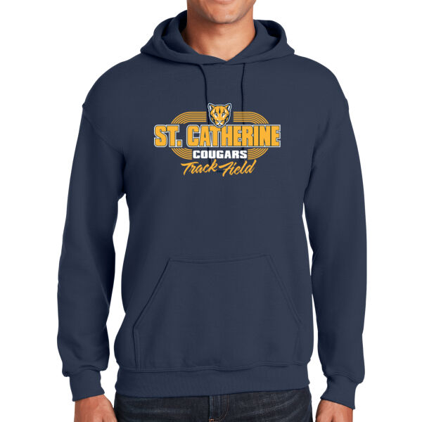 St. Catherine Track and Field Navy Heavy Blend Hooded Sweatshirt Thumbnail