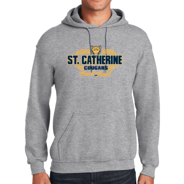 St. Catherine Track and Field Grey Heavy Blend Hooded Sweatshirt Thumbnail