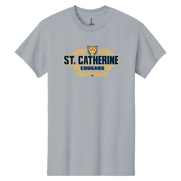 St. Catherine Track and Field Grey Heavy Cotton 100% Cotton T Shirt Thumbnail