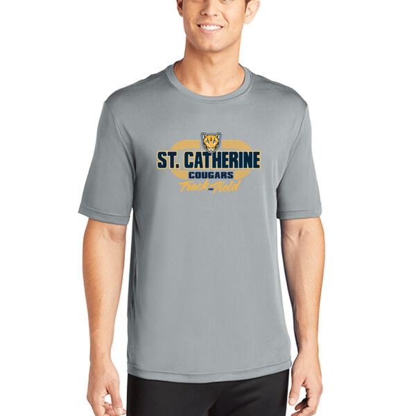 St. Catherine Track and Field Silver PosiCharge Competitor Tee Thumbnail