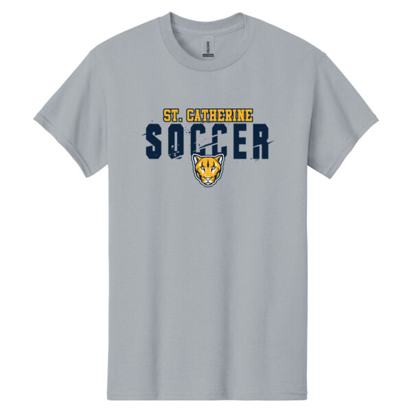 St Catherine’s CYO Soccer Grey Heavy Cotton 100% Cotton T Shirt Thumbnail