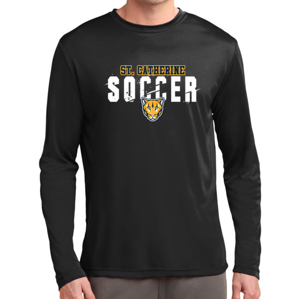 St Catherine’s CYO Soccer Long Sleeve Black PosiCharge Competitor Tee Thumbnail