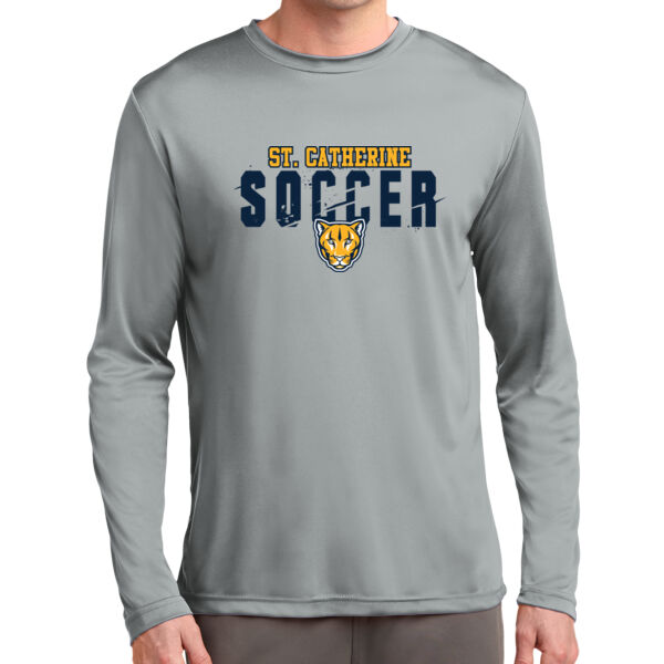 St Catherine’s CYO Soccer Long Sleeve Silver PosiCharge Competitor Tee Thumbnail